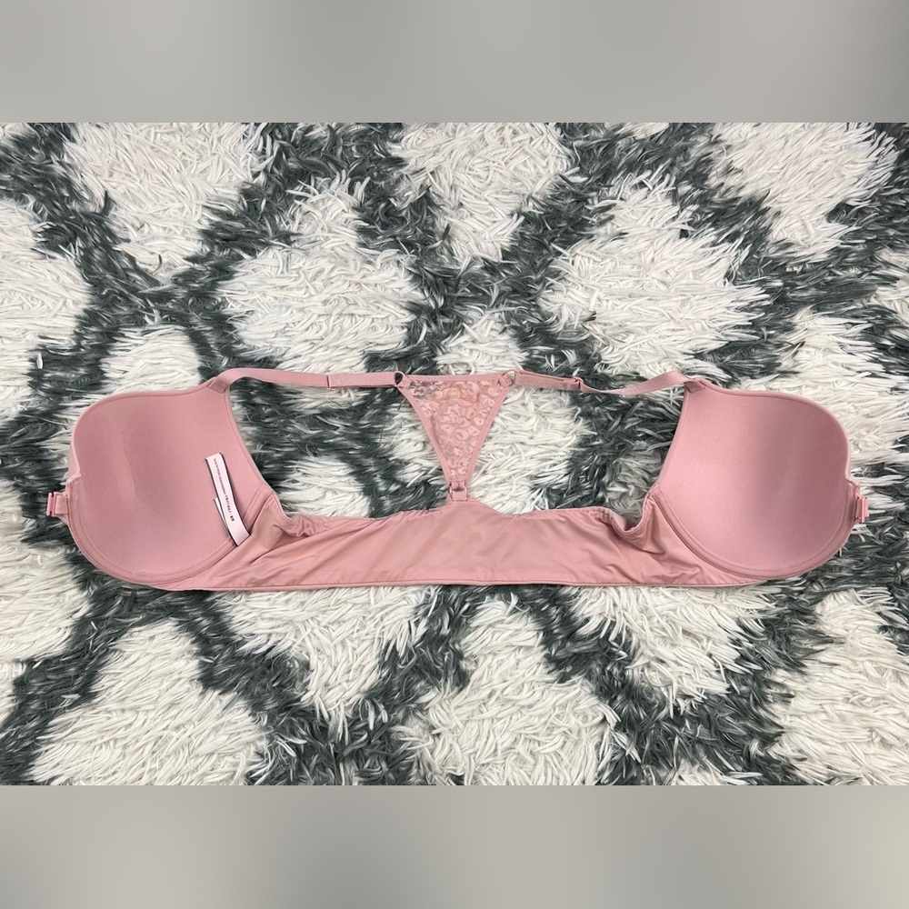 Victoria's Secret Women's Pink Racerback T-shirt Push-up Full Coverage Bra 38C - Picture 8 of 9